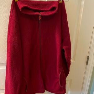 Woolrich vintage xl burgundy colored used 24”bust 28” length 2.5”collar jacket